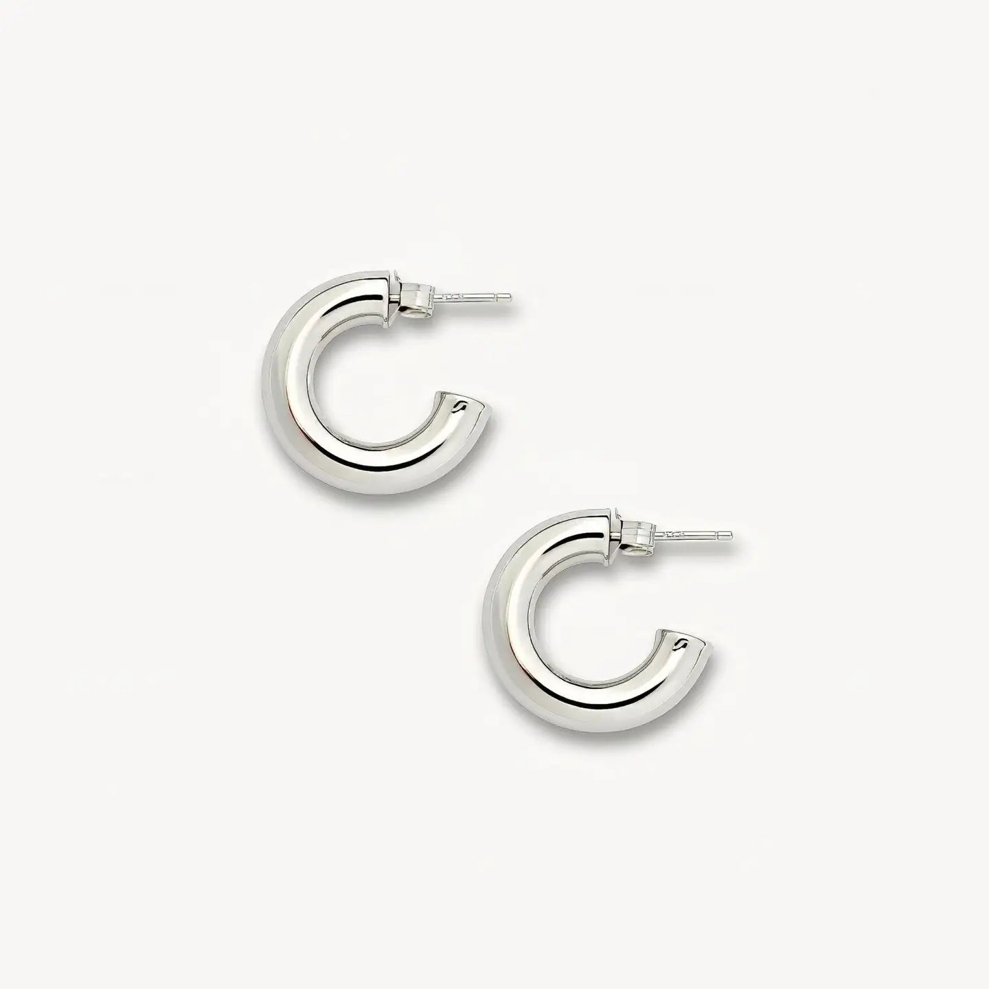 .75" perfect hoops in silver