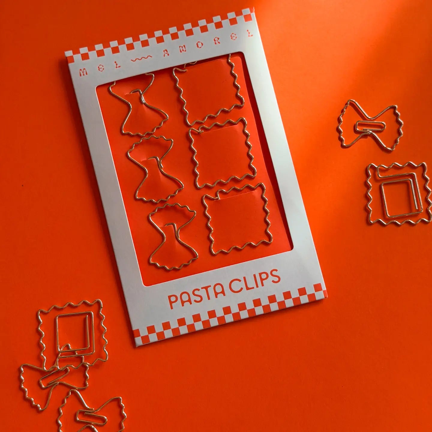 pasta paper clips