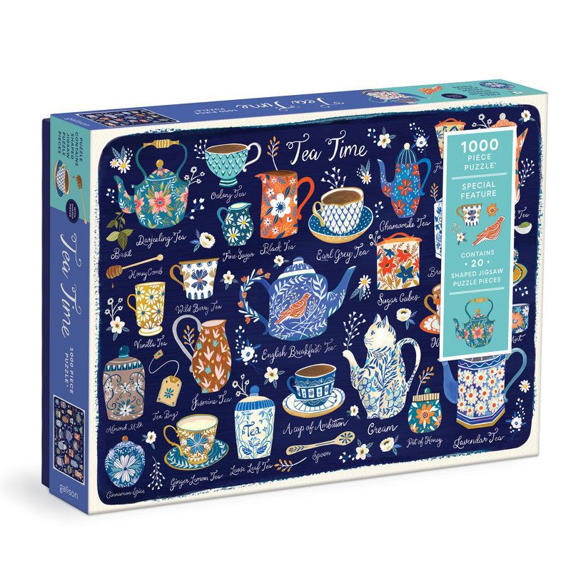 tea time 1000 piece puzzle with shaped pieces