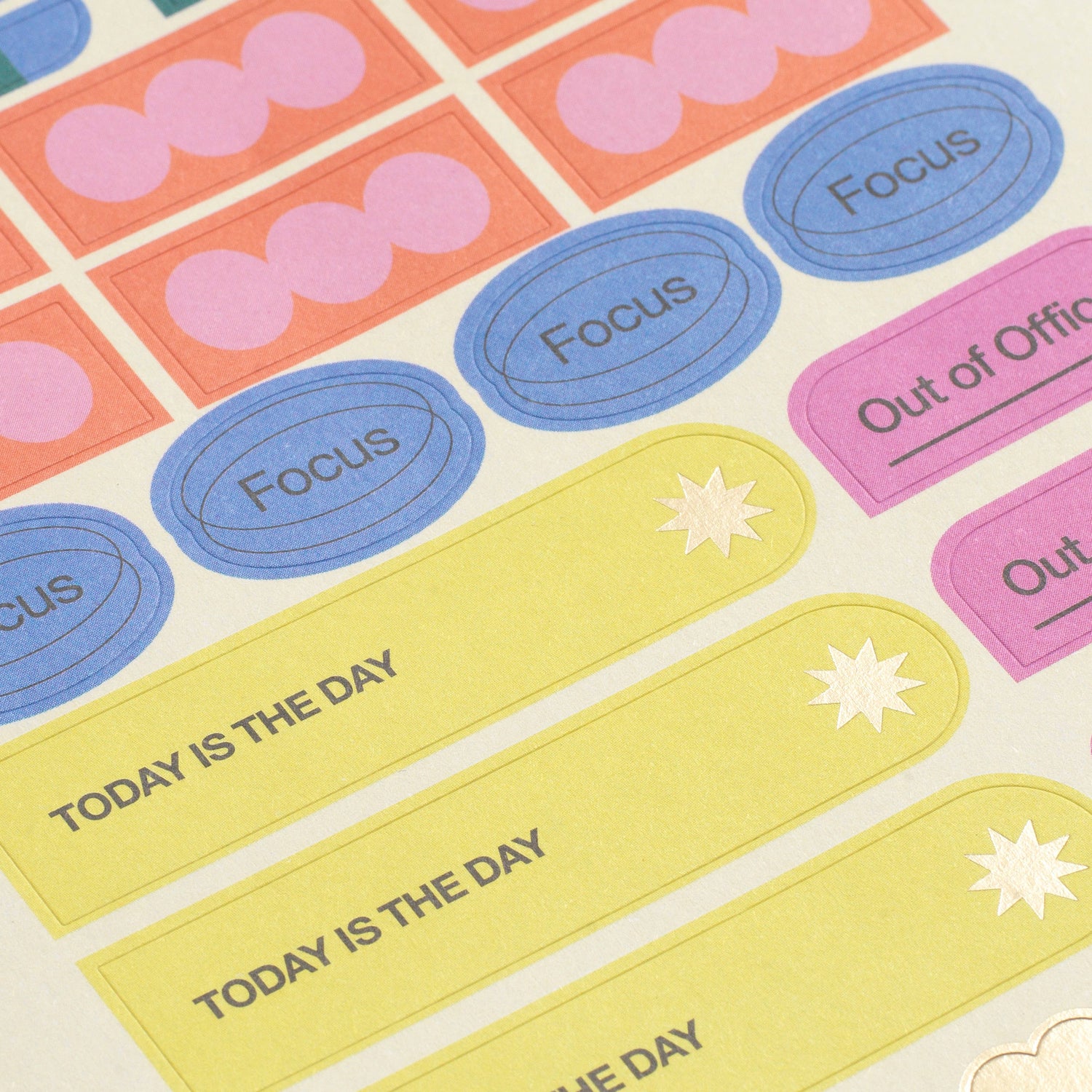 productivity stickers set