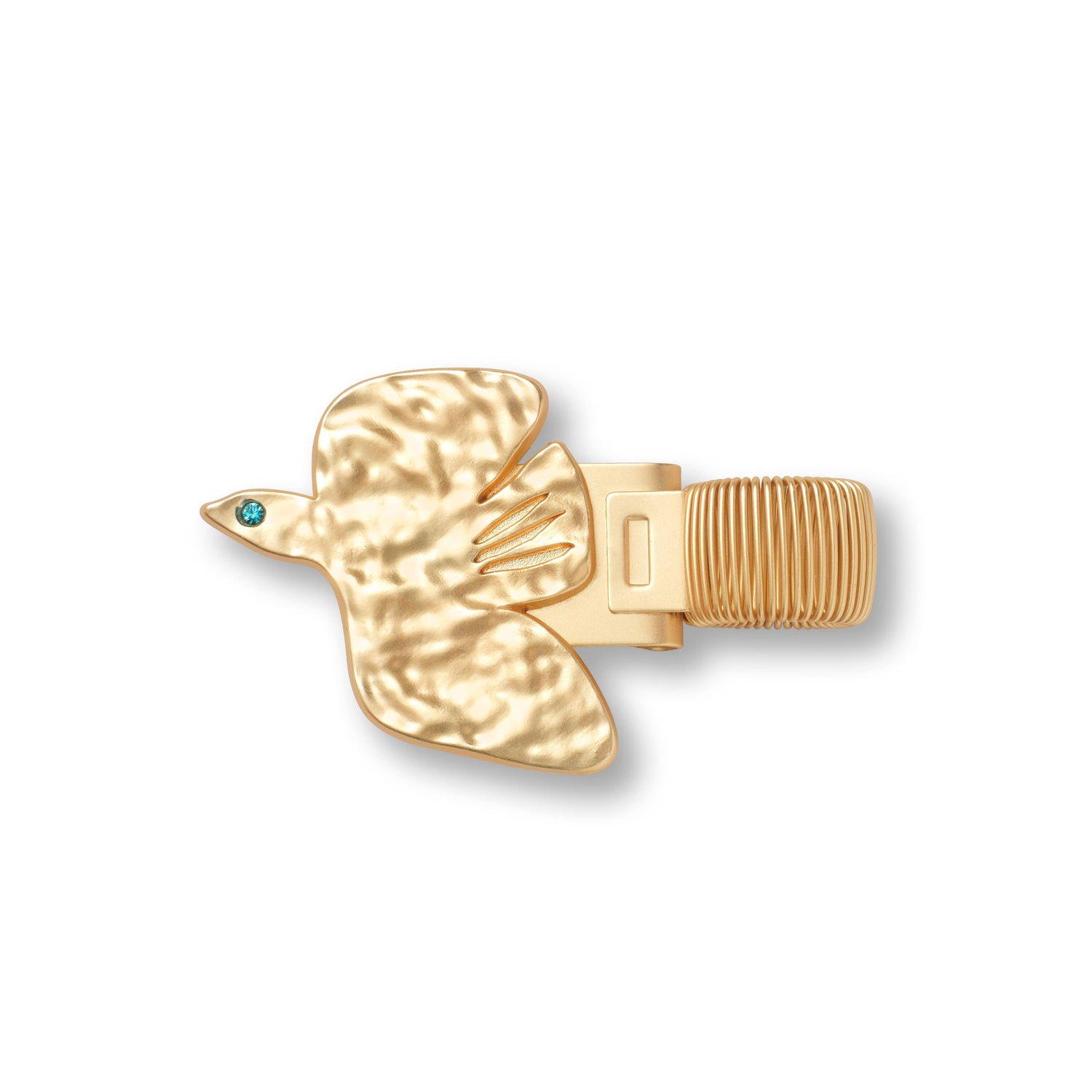 bird brass pen clip