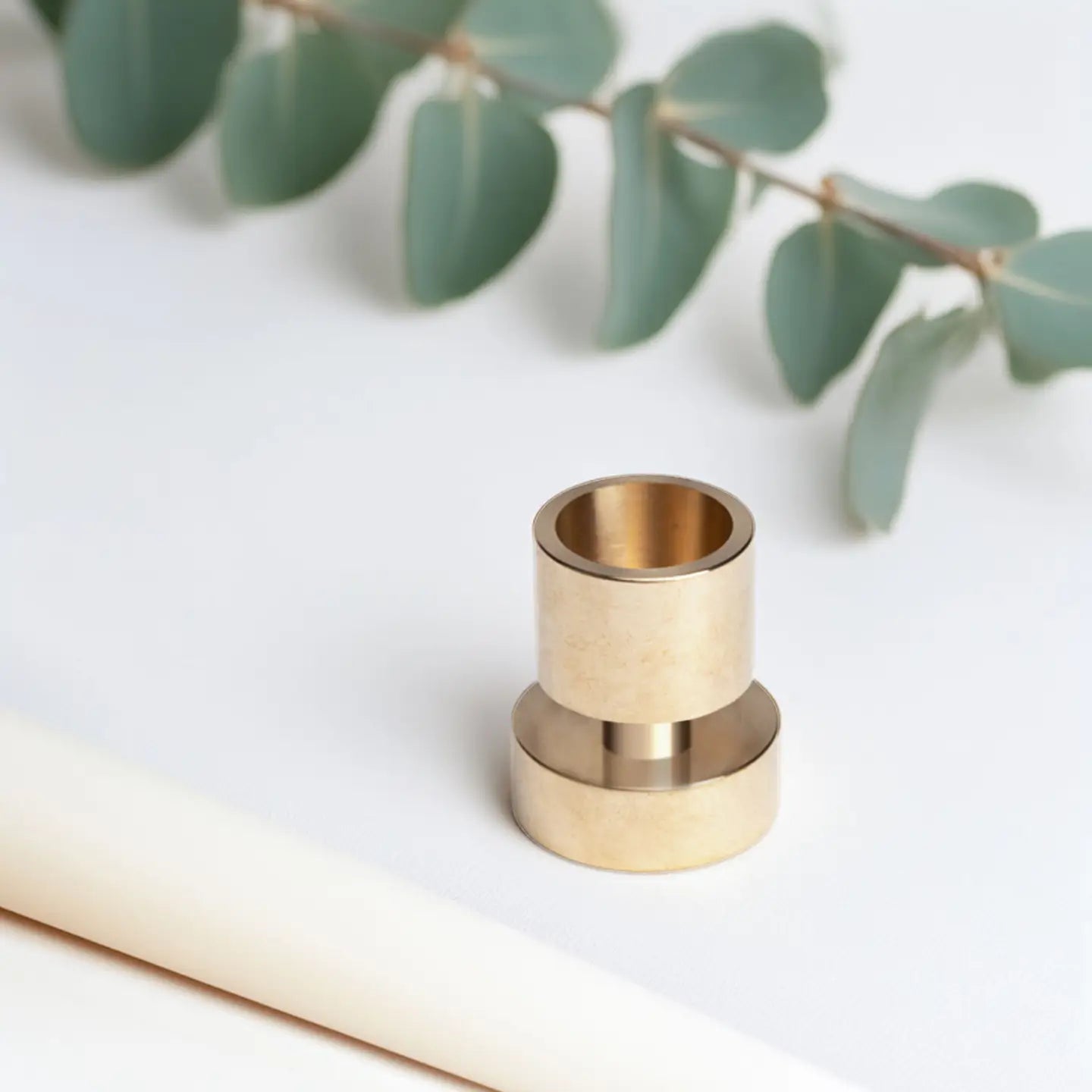 solid brass candle holder