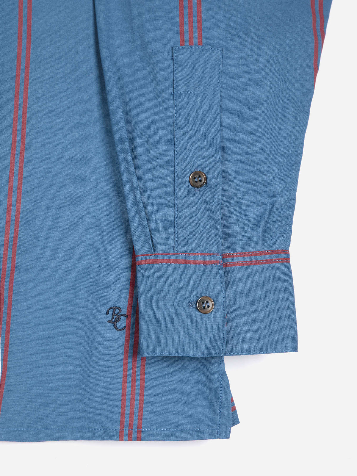 triple stripes all over poplin shirt