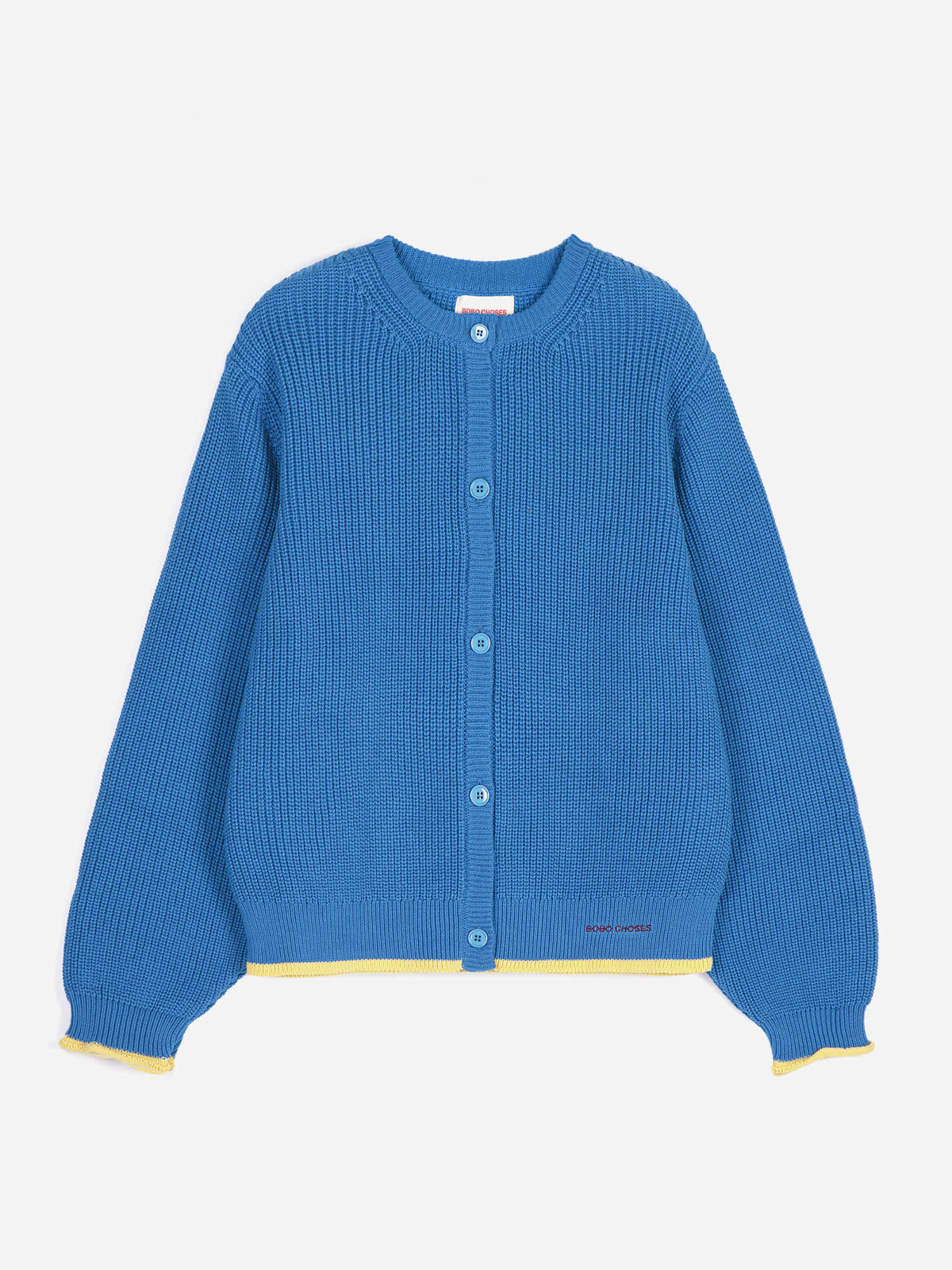 pearl knitted cotton cardigan