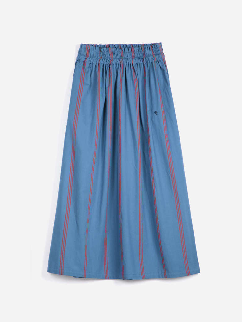 triple stripes all over evasé skirt