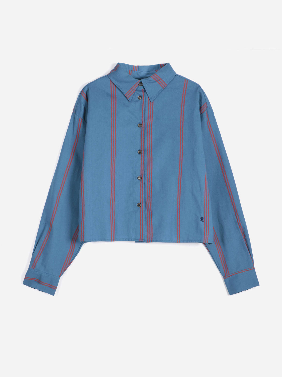 triple stripes all over poplin shirt