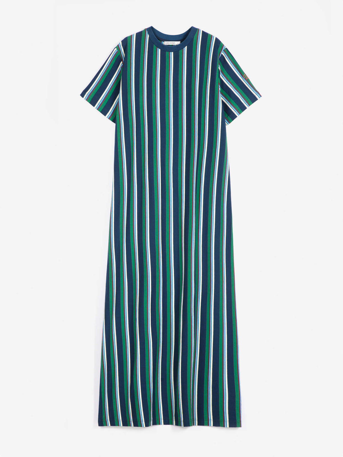 striped long jersey dress