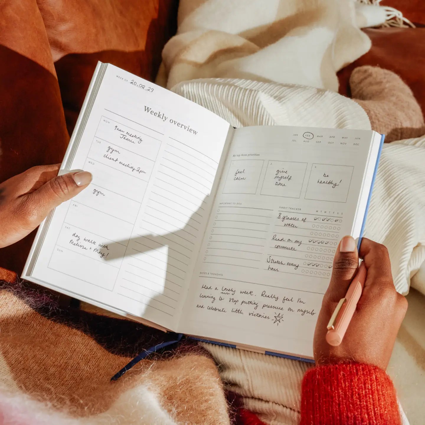 wonder a5 hardcover undated daily planner