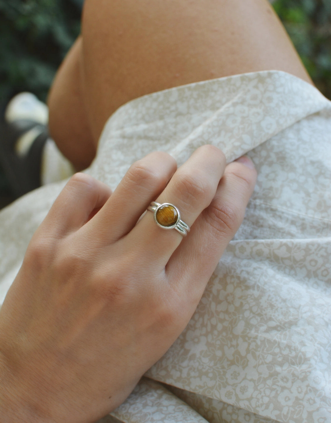 tiger's eye ring