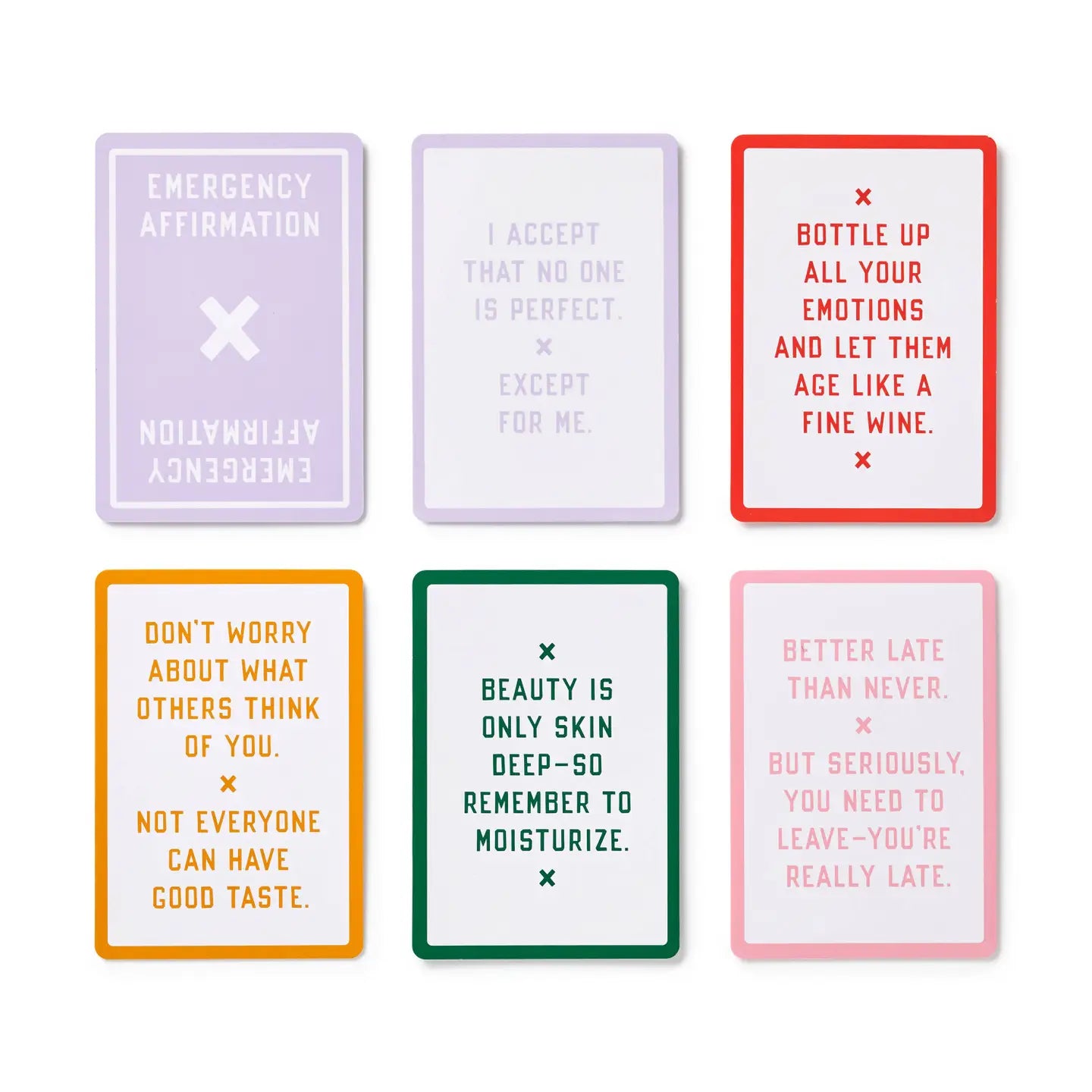 emergency affirmations exceptionally stupid days card deck