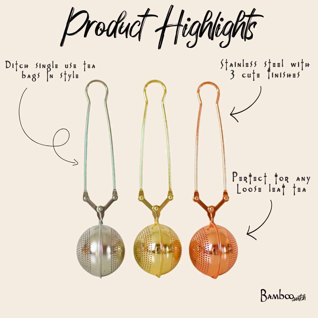 Stainless Steel Tea Strainer | Tea Bestseller: Gold