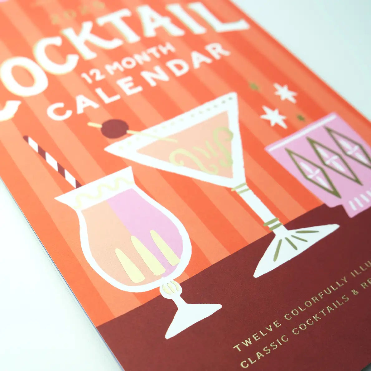 cocktail 2025 wall calendar