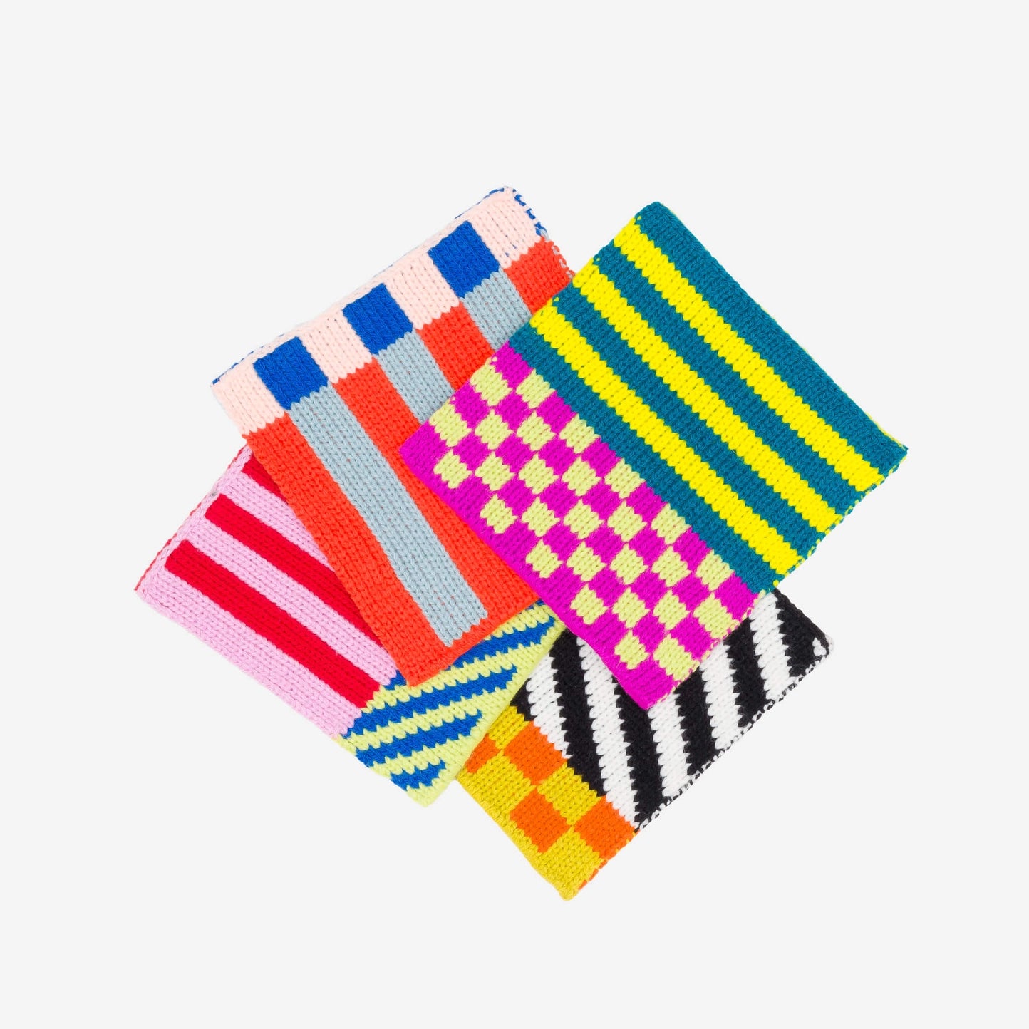 pattern patch coaster set