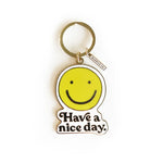 idlewild have a nice day brass and enamel keychain