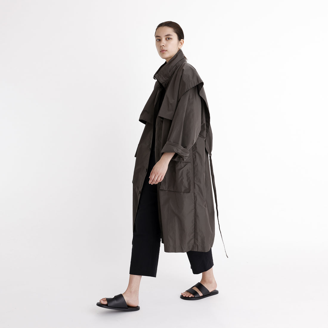 packable rain trench