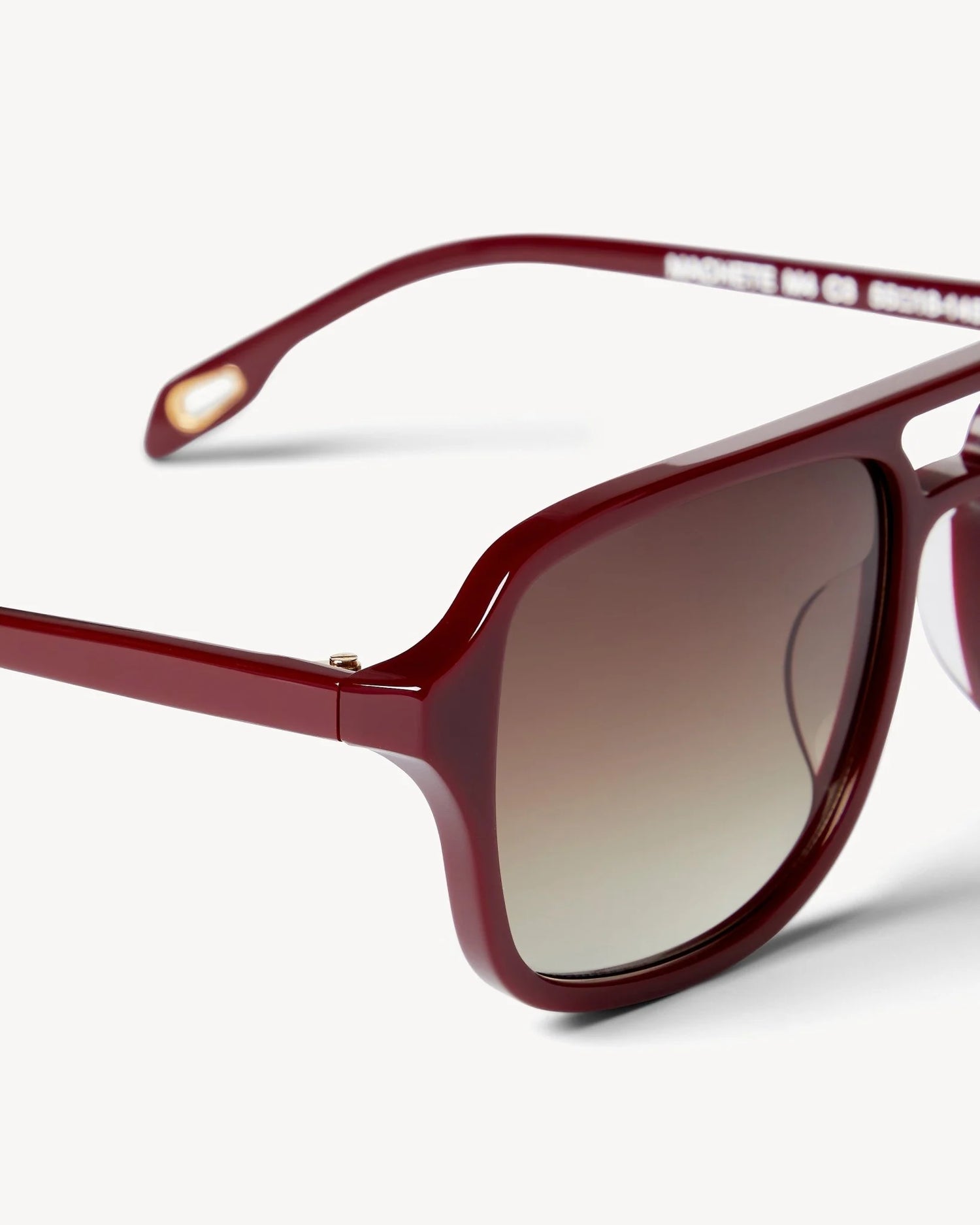 the machete jane sunglasses in oxblood