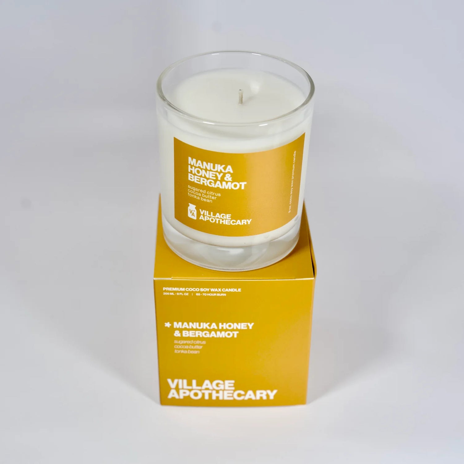 manuka honey & bergamot candle