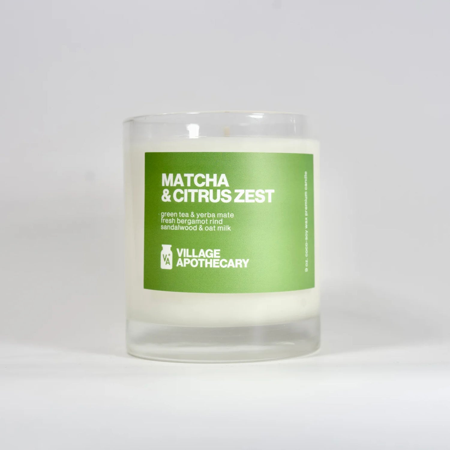 matcha & citrus zest candle