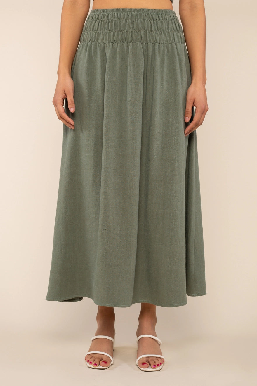 sophia linen skirt