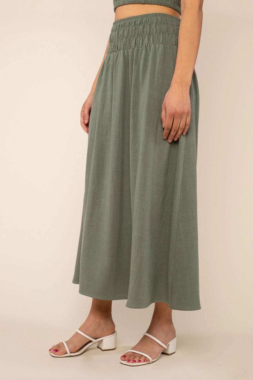 sophia linen skirt