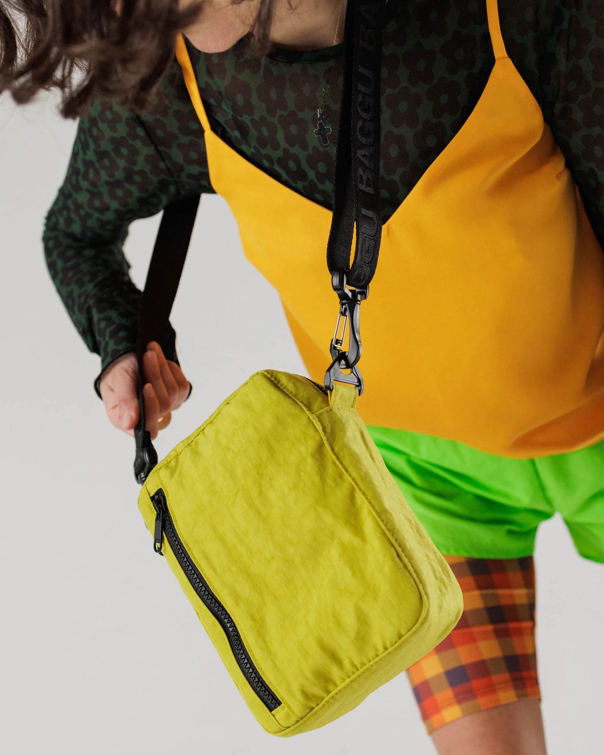 Baggu sport crossbody chartreuse Clearance