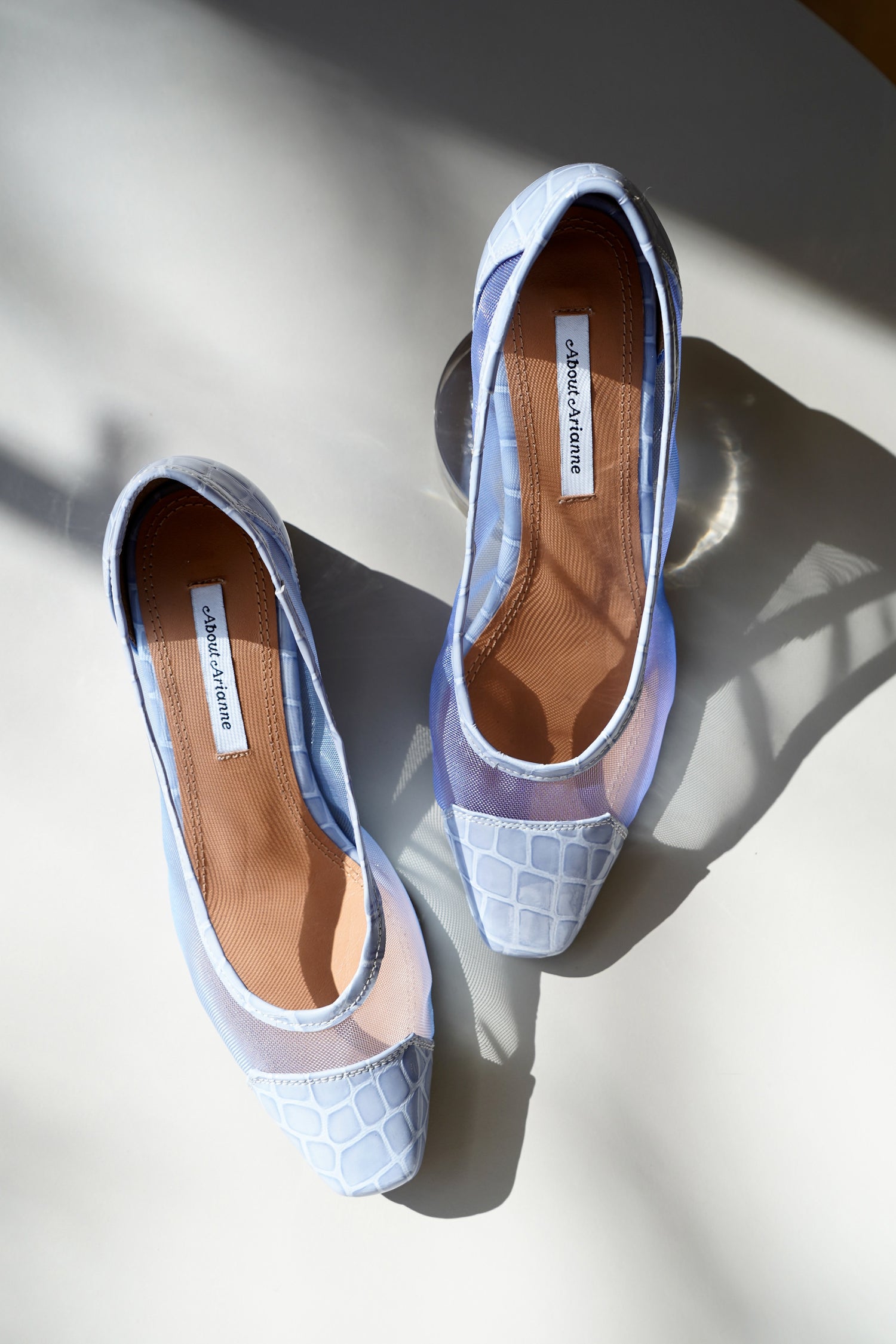 about arianne mina mesh bluebell pumps | slow fashion at basic.  