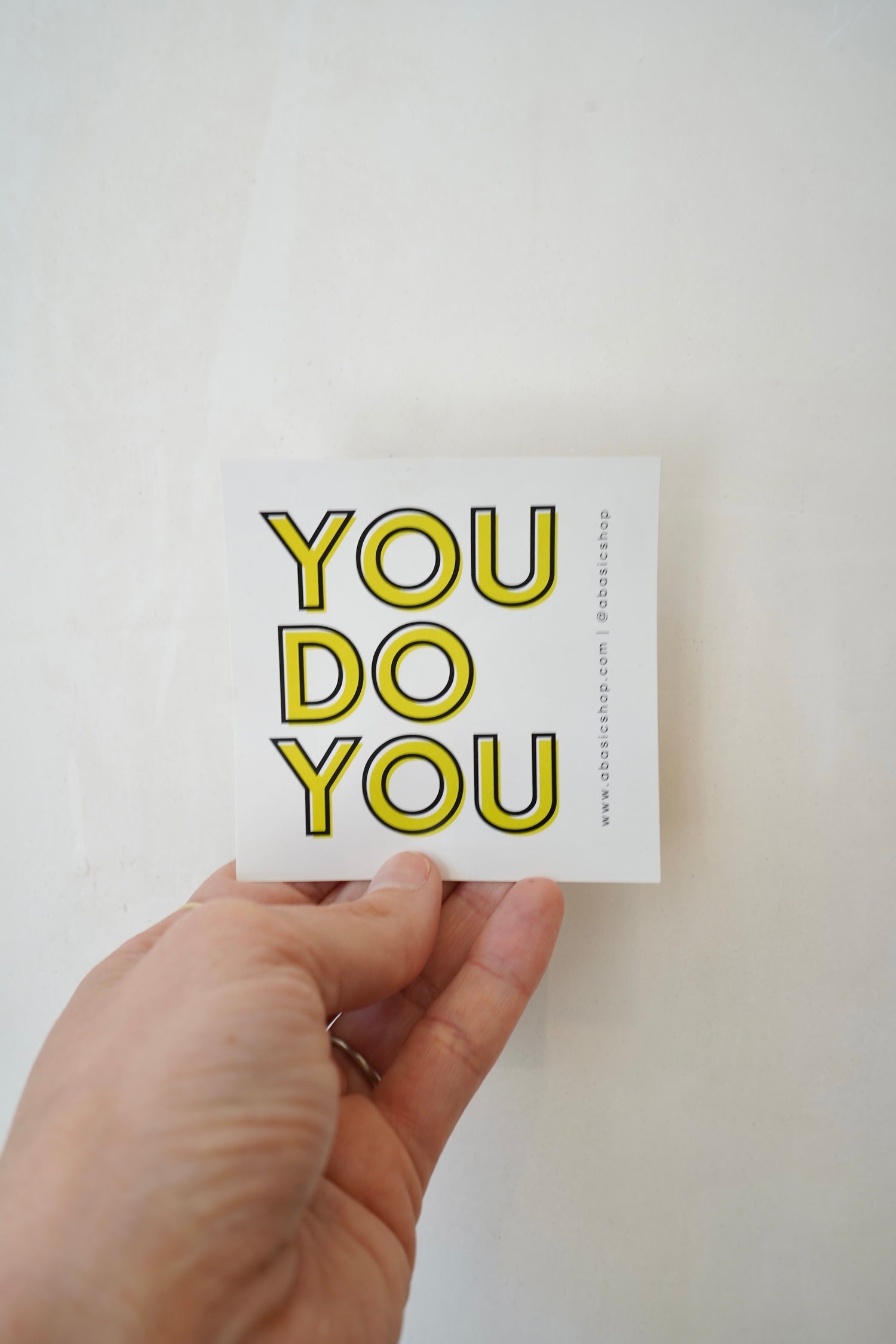 'YOU DO YOU' 3" vinyl sticker - chartreuse