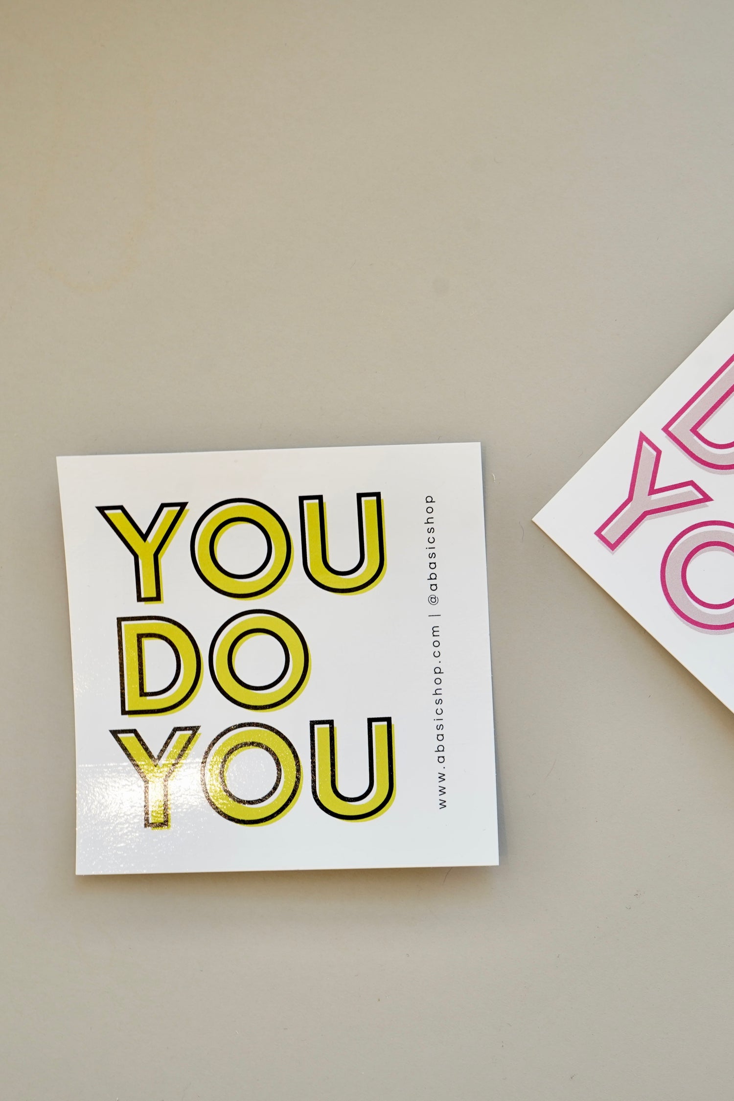 'YOU DO YOU' 3" vinyl sticker - chartreuse