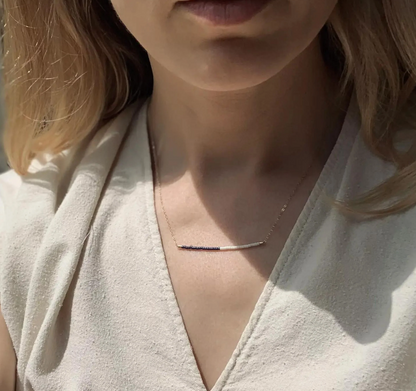 chalk lines necklace