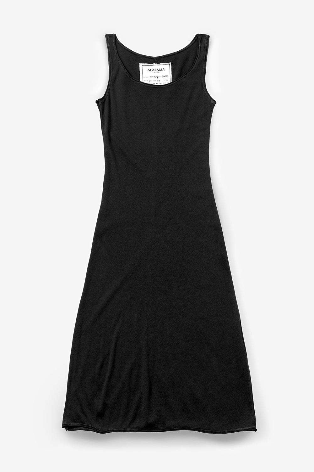 alabama chanin the slip dress in black | slow fashion at basic.  