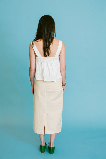 transitional mother of pearl skirt by ajaie alaie | slow fashion at basic.  