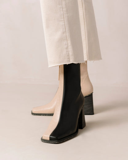 south bicolor boots